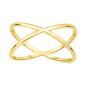 14K Gold Crisscross Ring
