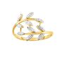 14K Gold Leaf Ring