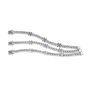 Sterling Silver Woven X Black Sapphire Bracelet