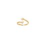 14K Gold CZ Bypass Toe Ring