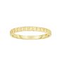 14K Gold Mini Curb Stackable Ring