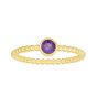 14K Gold Prosecco Gemstone Ring