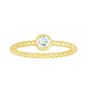 14K Gold Prosecco Gemstone Ring