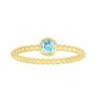 14K Gold Prosecco Gemstone Ring