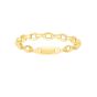 14K Yellow Gold Oval Links Ring