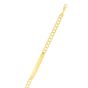 14K Gold 6.7mm Polished Curb ID Chain