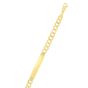 14K Gold 8.3mm Polished Curb ID Chain