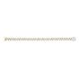 14K Gold 9.5mm White Pave Lite Miami Cuban 