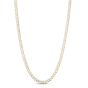 14K 6.5mm White Pave Modern Lite Miami Cuban Chain