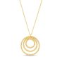 14K Diamond Cable Circle Pendant