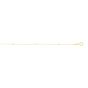 14K Gold 1.5mm Polished Cube Saturn Chain 