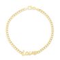 14K Love Curb Bracelet