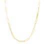 14K Paperclip Bar Fashion Chain