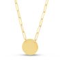 14K Gold Disc Necklace