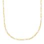 14K Pearl Paperclip Link Necklace