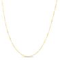 14K Gold Diamond Mirror Chain Necklace