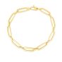 14K Gold 5.6mm Bombay Paperclip Bracelet