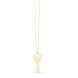 14K Gold Heart Key Necklace