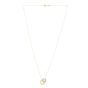 14K Gold & Mother of Pearl Circles Necklace