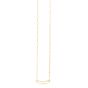 14K Paperclip Curved Open Bar Chain
