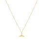 14K Whale Tail Necklace