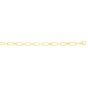 14K Paperclip Rondel Link Chain