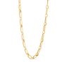 14K Paperclip Rondel Link Chain