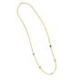 14K Multi Gemstone Curb Chain Necklace