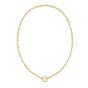 14K Push Lock Charm Necklace