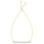 14K Gold Diamond Bar Friendship Bracelet