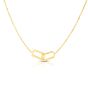 14K Gold Interlocking Rectangles Necklace
