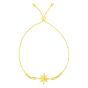 14K Gold North Star Bolo Bracelet