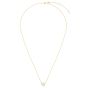 14K Gold & White Topaz Solitaire Necklace