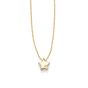 14K Gold .005ct Diamond Star Necklace