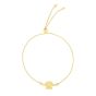 14K Gold Paw Print Friendship Bracelet