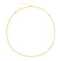 14K Gold Mirror Chain Choker