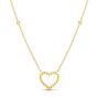 14K Gold Prosecco Heart Necklace