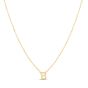 14K Mini Initial B Necklace