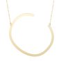 14K Large Angled Initials Series - ALL LETTERS