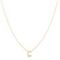 14K Mini Initials Necklace Series - ALL LETTERS