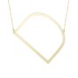 14K Gold Large Initial D Necklace