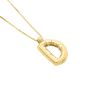 14K Helium Initial D Pendant
