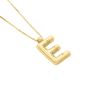 14K Helium Initial E Pendant