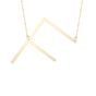 14K Large Angled Initials Series - ALL LETTERS