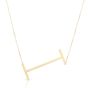 14K Gold Large Initial I Necklace