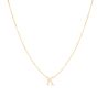 14K Mini Initials Necklace Series - ALL LETTERS