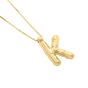 14K Helium Initial K Pendant