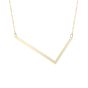 14K Gold Large Initial L Necklace
