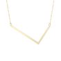 14K Large Angled Initials Series - ALL LETTERS