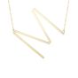 14K Gold Large Initial M Necklace